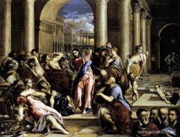 Kristus driver handlarna från templet Kristus driver handlarna från templet