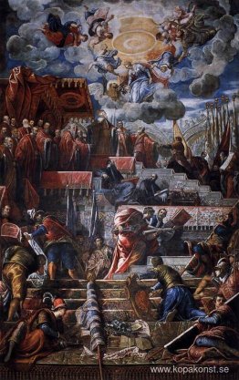 Doge Nicolò da Ponte tar emot en lagerkrona från Venedig Doge Nicolò da Ponte tar emot en lagerkrona från Venedig