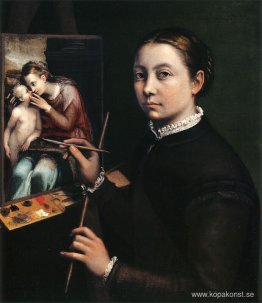 Självporträtt vid staffliet Självporträtt vid staffliet