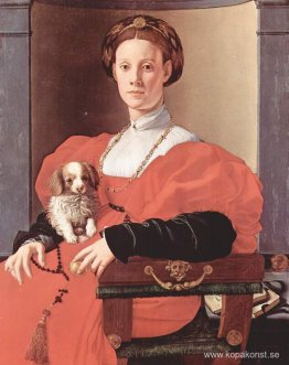 Porträtt av en dam i röd klänning Porträtt av en dam i röd klänning