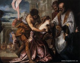 Saint Lucys martyrskap och sista nattvarden Saint Lucys martyrskap och sista nattvarden