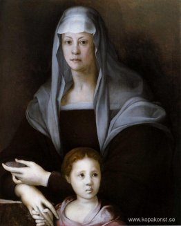 Porträtt av Maria Salviati med Giulia de Medici Porträtt av Maria Salviati med Giulia de Medici
