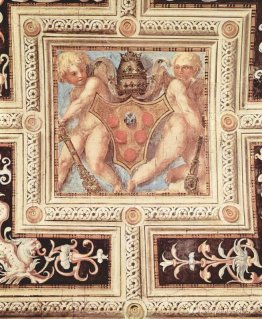 Scen med keruber på påvens vapen Scen med keruber på påvens vapen