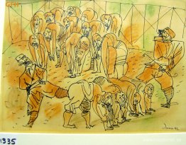 Misshandel – två nazistiska soldater som misshandlar judar 1942 Misshandel – två nazistiska soldater som misshandlar judar 1942