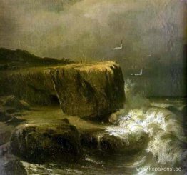 Tidvatten nära stranden av Krim Tidvatten nära stranden av Krim