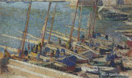 Båtar i Port Collioure Båtar i Port Collioure