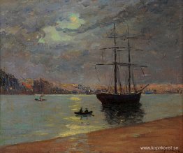 Kvällsdimma över Nantes Kvällsdimma över Nantes