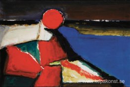 Marina Med Röd Sol Marina Med Röd Sol