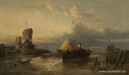 Dordrecht, Holland. Fiskebåtar Dordrecht, Holland. Fiskebåtar