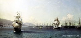Svartahavsflottan i Feodosiabukten, strax före Krimkriget Svartahavsflottan i Feodosiabukten, strax före Krimkriget