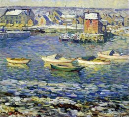 Rockport, båtar i en hamn Rockport, båtar i en hamn