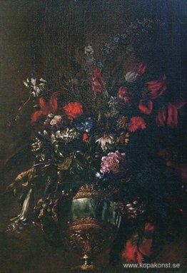Natura morta di fiori in un vaso Natura morta di fiori in un vaso
