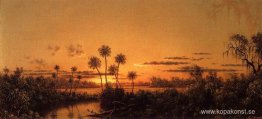 Florida River Scene: Tidig kväll, efter solnedgången Florida River Scene: Tidig kväll, efter solnedgången