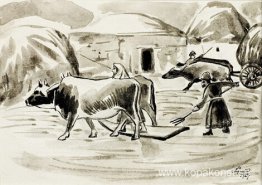 Tröska spannmål Tröska spannmål