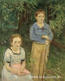Porträtt av Nina och Wolfgang Slevogt (Barn i skogen) Porträtt av Nina och Wolfgang Slevogt (Barn i skogen)