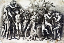 Bacchanalia med ett vin Bacchanalia med ett vin