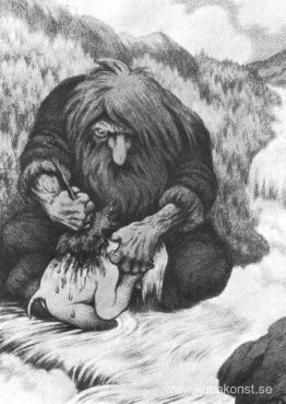 Troll Som Vasker Ungen Sin Troll Som Vasker Ungen Sin