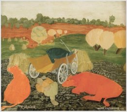 Bonde som vakar över kor Bonde som vakar över kor