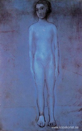 Stående ung naken Stående ung naken