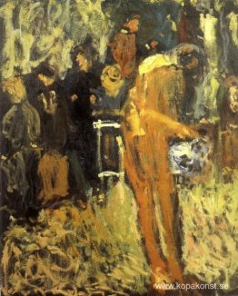 Naken i trädgården Naken i trädgården