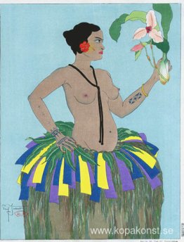 Belle De Yap Et Orchidees. Ouest Carolines Belle De Yap Et Orchidees. Ouest Carolines