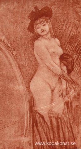 Coquette framför en spegel Coquette framför en spegel