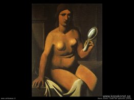 Naken med spegel Naken med spegel