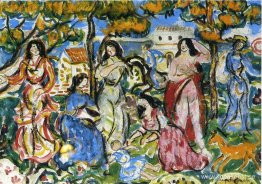 Figurer i ett landskap Figurer i ett landskap