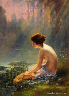 Sitter naken vid Lily Pond Sitter naken vid Lily Pond