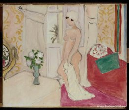 The Maiden och vasen med blommor eller rosa naken The Maiden och vasen med blommor eller rosa naken