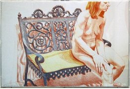 Flicka På Järnbänk Flicka På Järnbänk