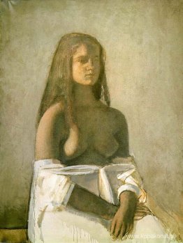 Ung flicka med vit kjol Ung flicka med vit kjol