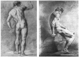 Stående sitter med en pinne. Sitter på en sten Stående sitter med en pinne. Sitter på en sten