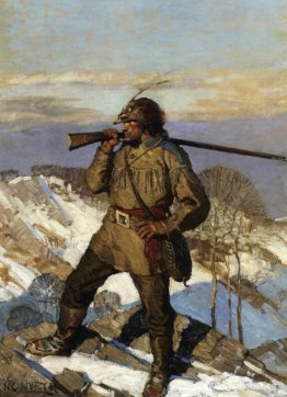 The Frontiersman Pupular Magazine omslagsillustration The Frontiersman Pupular Magazine omslagsillustration