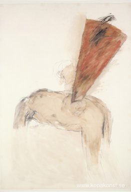 Böjd figur med megafon Böjd figur med megafon