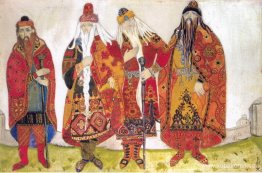 Skisser av kostymer för "Prince Igor" Skisser av kostymer för "Prince Igor"