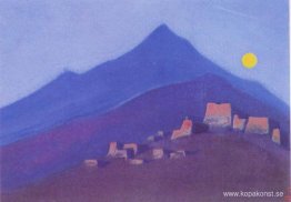 Månen över klostret i bergen Månen över klostret i bergen