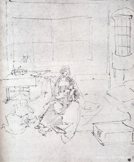 Den heliga familjen i ett rum Den heliga familjen i ett rum