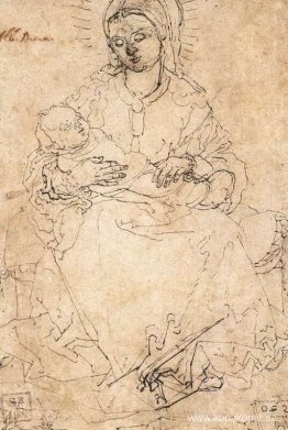 Madonna och barn på en stenbänk Madonna och barn på en stenbänk