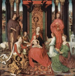 Centralpanel i Triptyken av Johannes Döparen och Johannes evange Centralpanel i Triptyken av Johannes Döparen och Johannes evange