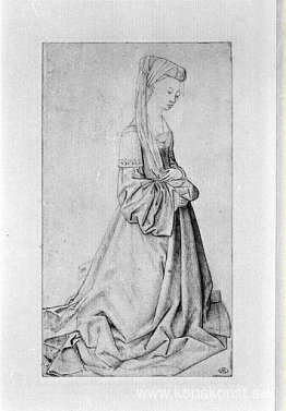 Knästående kvinna Knästående kvinna