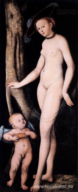 Venus och Amor med en honungskaka Venus och Amor med en honungskaka
