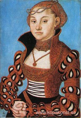 Porträtt av en saxisk adelsdam Porträtt av en saxisk adelsdam