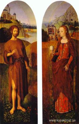 Johannes Döparen och Maria Magdalena. Vingar av en triptyk Johannes Döparen och Maria Magdalena. Vingar av en triptyk