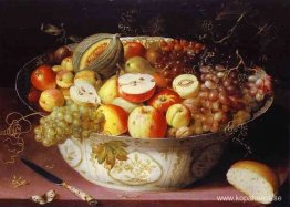 Stilleben av frukt i en Wan-li skål Stilleben av frukt i en Wan-li skål