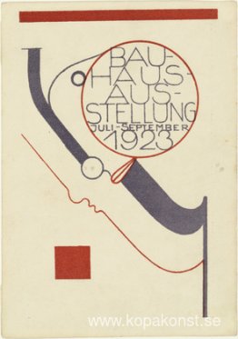 Vykort för Bauhaus-utställningen (Postkarte für die Bauhaus-Auss Vykort för Bauhaus-utställningen (Postkarte für die Bauhaus-Auss