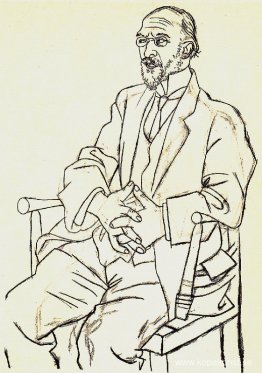 Porträtt av Erik Satie Porträtt av Erik Satie