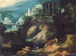 Landschaft mit Sibyllentempel Landschaft mit Sibyllentempel