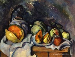Stilleben med frukt och en ingefärakruka Stilleben med frukt och en ingefärakruka