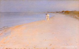Sommarkväll på stranden Sommarkväll på stranden